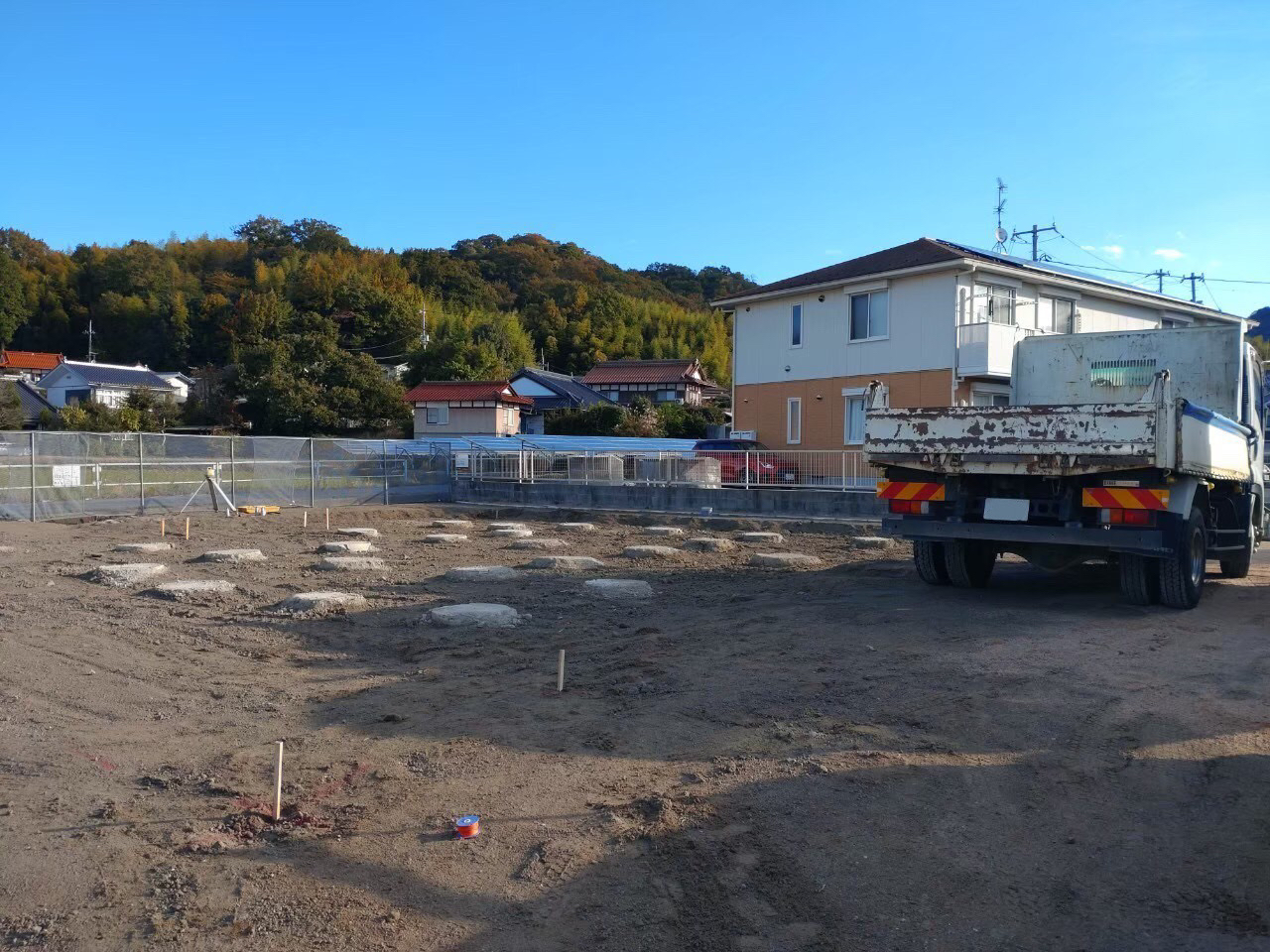 【現場ブログ】熊野町で新築40坪の平屋　地盤改良→基礎工事